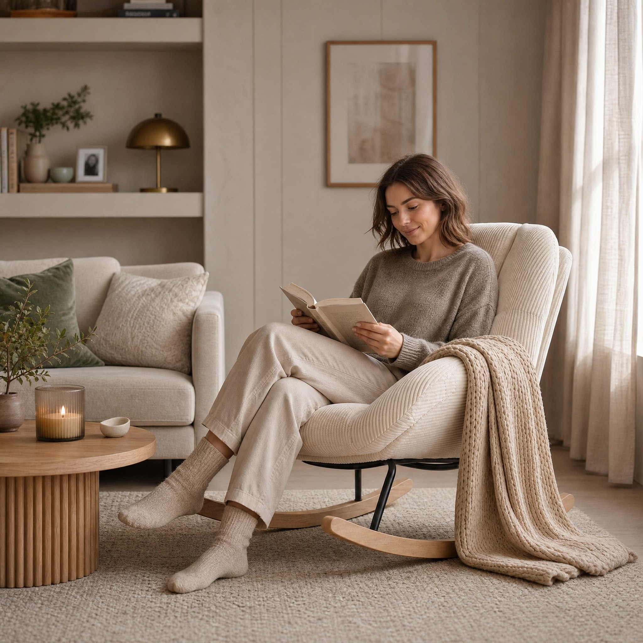 Rocking Chair Beige