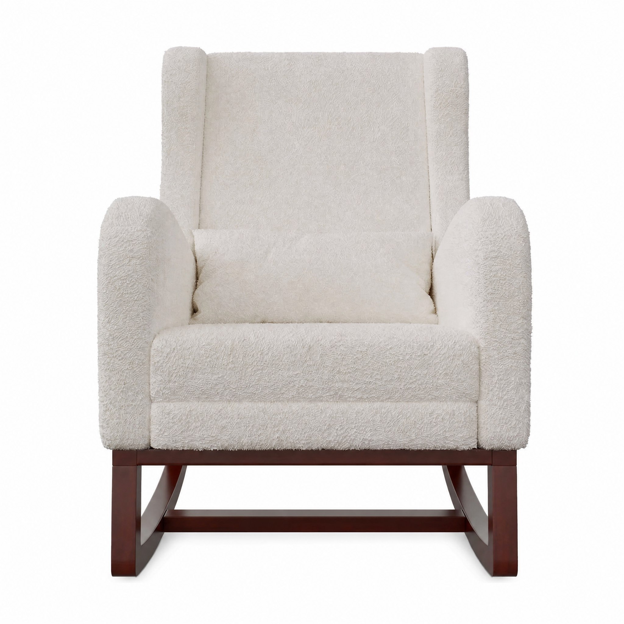 Fauteuil à bascule blanc ivoire Ivora en studio