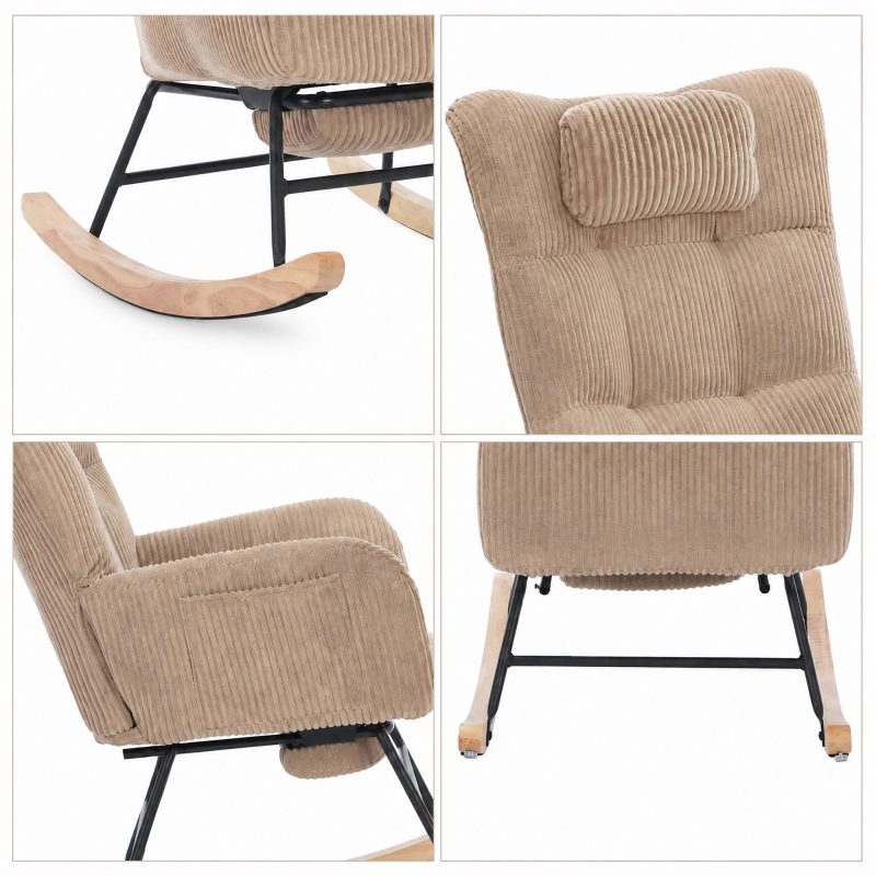 rocking-chair-chambre-bebe-calina-4 Rocking chair Calina avec repose-pieds escamotable sur fond blanc
