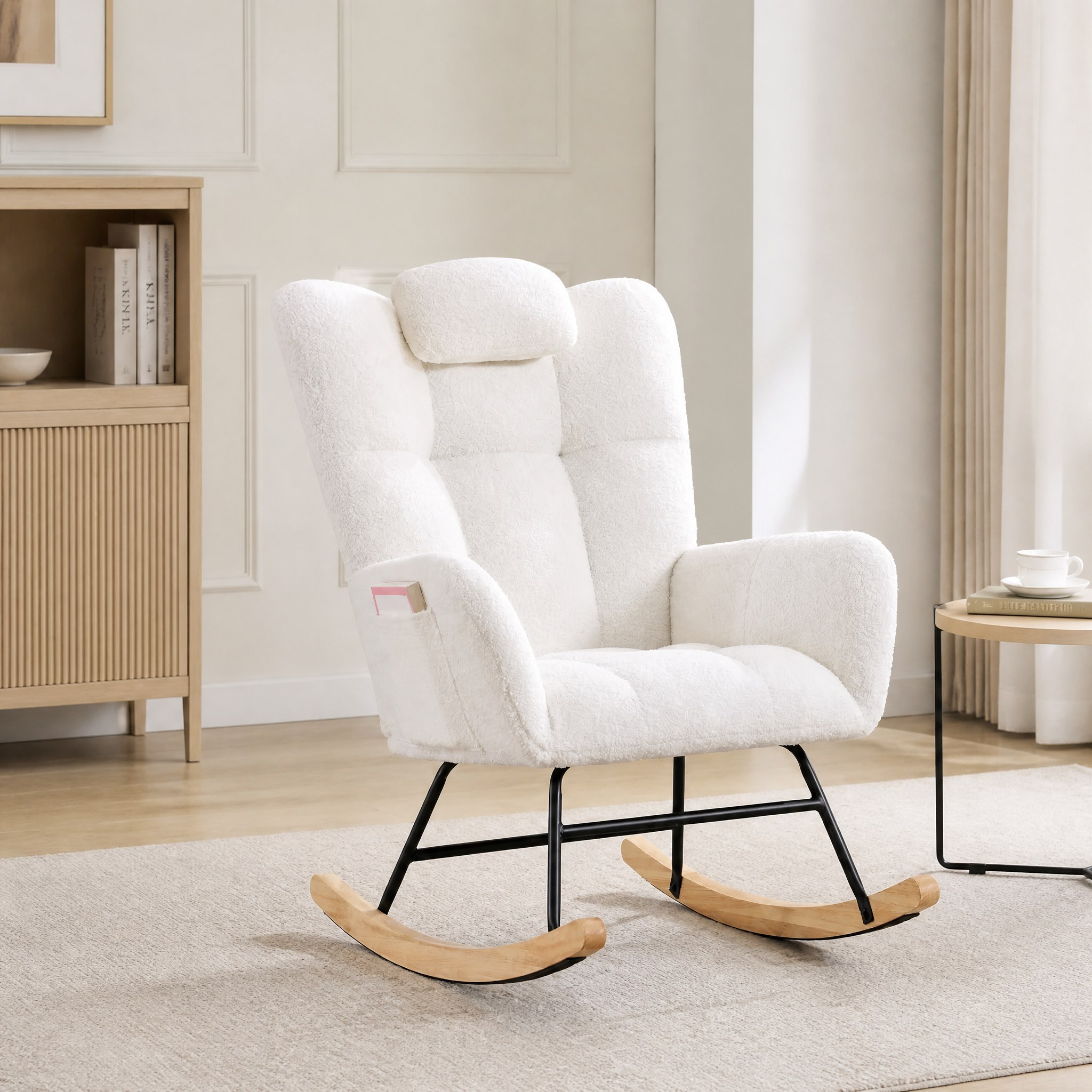 Fauteuil à bascule Ambra vu de profil